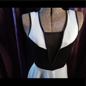 Teal Blue Mesh Jersey Dress